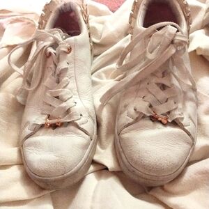 Ted Baker "Astrina" White Leather Women's Sneakers